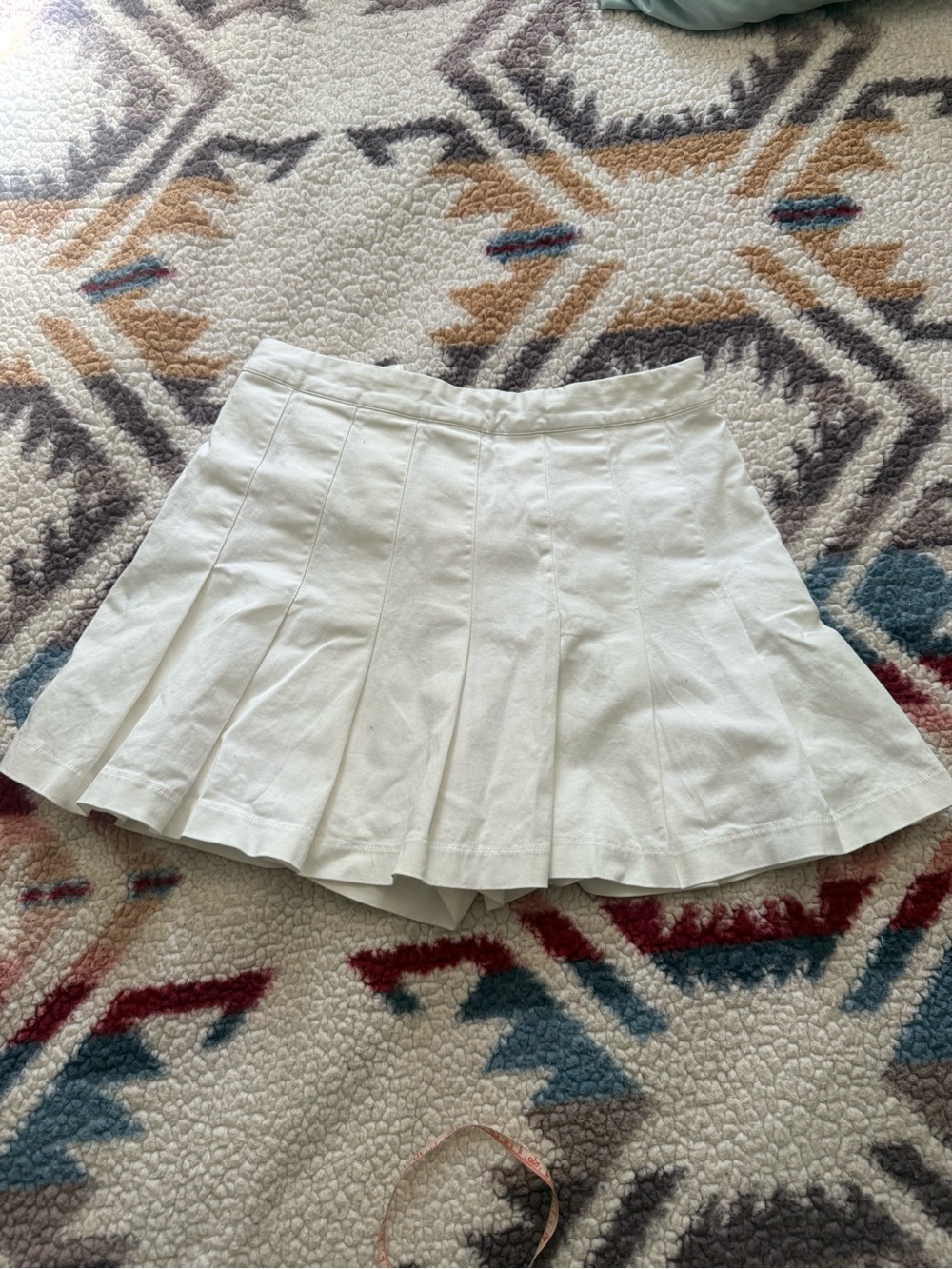 White Pleated Mini Skirt Boutique Cotton Candy LA Coquette Schoolgirl Preppy Cut